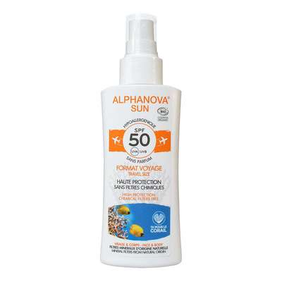 Alphanova Sun Sun spray SPF50 gevoelige huid bio