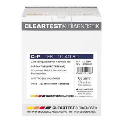 Cleartest CRP  (10/40/80) 20 stuks