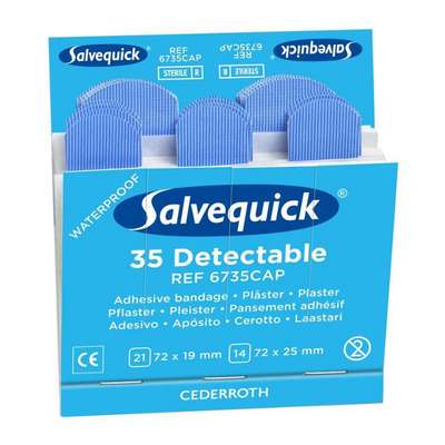 Salvequick Refill 6735 6 x 35 St Detectable