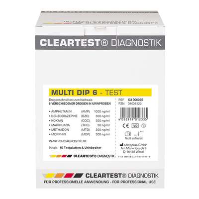 Cleartest Multi Dip 6-voudige-test  -  10 stuks