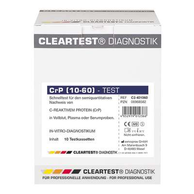 Cleartest CRP HS  (10/60)  10 stuks