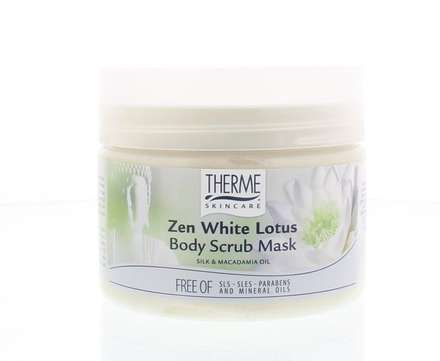 Zen white lotus body scrub mask