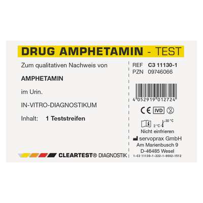 Cleartest drugstest AMP Amfetamine  -  1 stuk