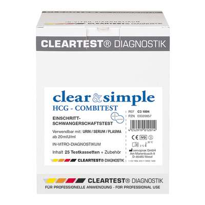 Clear & Simple HCG Combi Zwangerschapstest  -  10 stuks