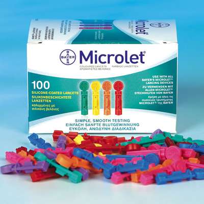 Microlet Lancetten - Diversen kleuren  100 St