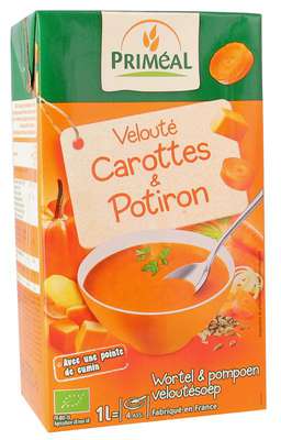 Veloute soep wortel pompoen