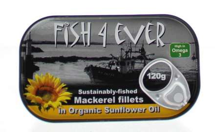 Fish 4 Ever Makreelfilet in zonnebloemolie