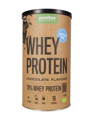 Purasana Whey proteine lactosevrij chocolade bio